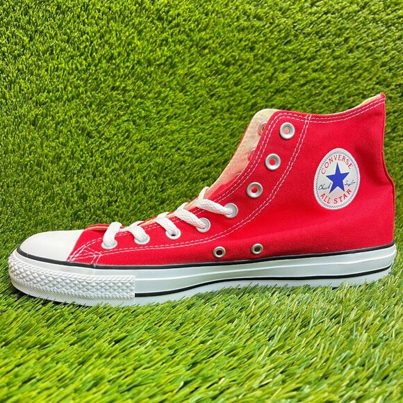 Converse Chuck Taylor All Star Hi Mens Size 10 Red White Athletic Shoes Sneakers - Picture 2 of 10